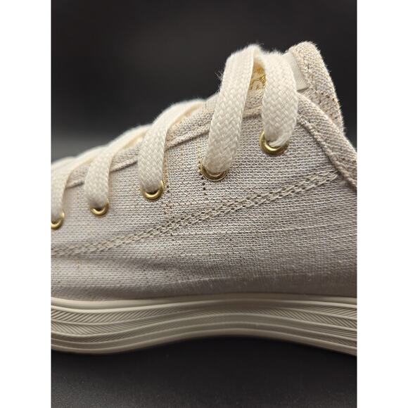 Keds Triple Kick Slip On Women 9.5 Shoes Gold Metallic Platform Loafers Coquette - Picture 7 of 9